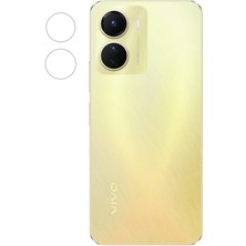 Zebana Vivo Y16 Kamera Lens Koruma Camı Şeffaf