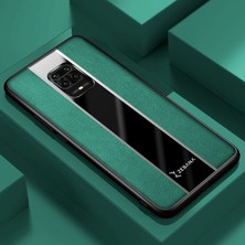 Zebana Xiaomi Redmi Note 9 Pro Max Kılıf Zebana Premium Deri Kılıf Yeşil