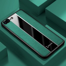 Zebana Apple Iphone 8 Plus Kılıf Zebana Premium Deri Kılıf Yeşil