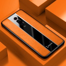 Zebana Xiaomi Mi 9t Kılıf Zebana Premium Deri Kılıf Turuncu