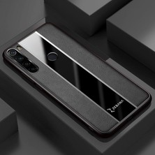 Zebana Xiaomi Redmi Note 8 Kılıf Zebana Premium Deri Kılıf Siyah