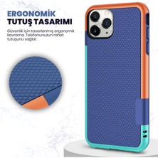 Apple iPhone 11 Pro Kılıf Zebana Colorful Silikon Kılıf Siyah