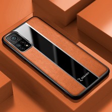 Zebana Xiaomi Mi 10T Pro Kılıf Zebana Premium Deri Kılıf Kahverengi