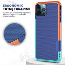 Apple iPhone 12 Pro Max Kılıf Zebana Colorful Silikon Kılıf Siyah