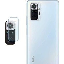 Zebana Xiaomi Redmi Note 10 Pro Kamera Lens Koruma Camı Şeffaf