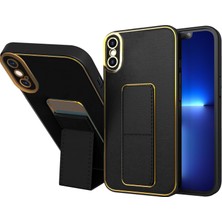 Zebana Apple iPhone Xs Kılıf Zebana Royal Standlı Silikon Kılıf Açık Mavi