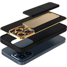 Zebana Apple iPhone Xs Kılıf Zebana Royal Standlı Silikon Kılıf Açık Mavi