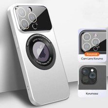 Zebana Apple iPhone 13 Pro Kılıf Zebana Lenix Silikon Kılıf (Kablosuz Şarj Destekli) Beyaz