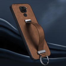 Xiaomi Redmi Note 9 Kılıf Zebana Classic Deri Kılıf Siyah