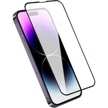 Zebana Apple iPhone 15 Pro Max Tam Kaplayan Seramik Ekran Koruyucu Şeffaf