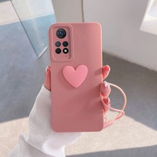 Zebana Xiaomi Redmi Note 11 Pro Kılıf Zebana Kalpli Love Kılıf Pembe