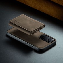 Zebana Xiaomi Redmi Note 11 Pro Uyumlu Kılıf Zebana 2in1 Elite Class Cüzdanlı Deri Kılıf Koyu Kahverengi