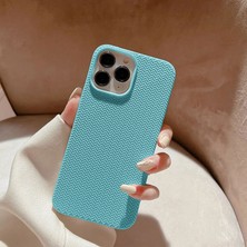 Zebana Apple iPhone 11 Pro Uyumlu Kılıf Zebana Woven Silikon Kılıf Turkuaz