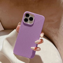 Zebana Apple iPhone 11 Pro Uyumlu Kılıf Zebana Woven Silikon Kılıf Lila