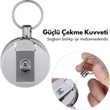 Excarpin Full Metal Premium Çelik Kasa Yoyo Yaka Kartlık