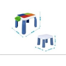Birlik Oyuncak  Büyük Sandalyeli Bi-Blok Masa (Bloksuz) URT035-001