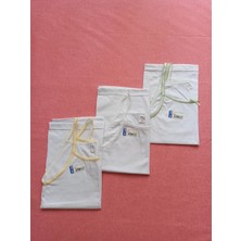 Minilkabebe Kız Çocuk Ip Askılı Oyalı Atlet 3 Lü Sarı-Yeşil