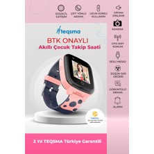 TEQSMA S25 UZ Akıllı Çocuk Saati- SOS, GPS Takibi, Görüntülü Görüşme, BTK Onaylı, Su Geçirmez 24 Ay Garantili