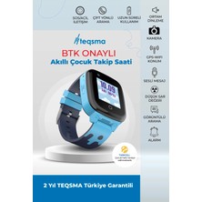 Teqsma S25 Akıllı Çocuk Saati- Sos, Gps Takibi, Görüntülü Görüşme, Btk Onaylı, Su Geçirmez 24 Ay Garantili