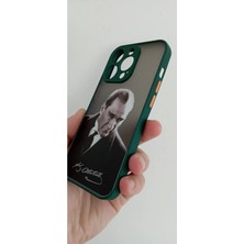 Lucek Cases iPhone 14 Pro Uyumlu Mustafa Kemal Atatürk Telefon Boyun Askılı Set Kılıf