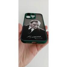 Lucek Cases iPhone 14 Pro Uyumlu Mustafa Kemal Atatürk Telefon Boyun Askılı Set Kılıf