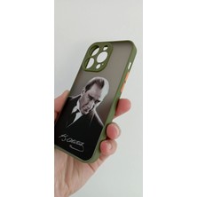 Lucek Cases iPhone 14 Pro Uyumlu Mustafa Kemal Atatürk Telefon Boyun Askılı Set Kılıf