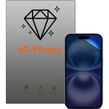 Microcase iPhone 16 ile Uyumlu Privacy Gizlilik Filtreli Hayalet Nano Ekran Koruyucu - EKM110