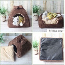 Huoxun Shop B Mavi Yeşil Tarzı 25X25CM Kedi Köpek Evi Koltuk Yatak Kış Sıcak Uyku Için Yavru Köpek Kedi Malzemeleri Kesilmiş Kedi Matları (Yurt Dışından)