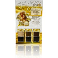 Maxx Deluxe Golden Beauty 24K Altın Içerikli Saç Boyası Seti - Kalıcı 3.0, Koyu Kahve 60MLX2