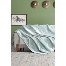 Doqu Home Afra Battaniye Tek Kişilik Yeşil