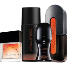 Avon Full Speed Dörtlü Set Erkek Parfüm Deodorant Rollon 4 Farklı Koku ve Şık Tasarım ile Hediyelik