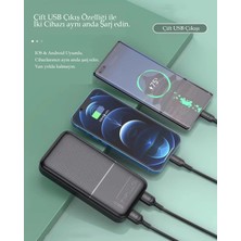 YGT 20000 Mah Powerbank Çift USB Port Çıkışlı Hızlı Şarj Destekli Powerbank Tüm Cihazlara Uyumlu