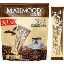 Mahmood Coffee 3'ü 1 Arada Süt Köpüklü Kahve 18 gr x 10 Adet x 5'li Paket