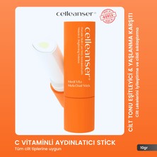 Celleanser C Vitaminli  Aydınlatıcı, Cilt Tonu Eşitleyici, Nemlendirici ve Yaşlanma Karşıtı Cilt Bakım Stick