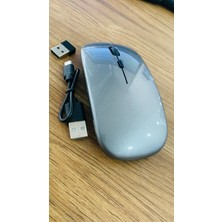 Ata Elektronik Slim Sessiz ŞARJ EDİLEBİLİR MOUSE Kendinden Pilli Bataryalı Laptop Uyumlu Kablosuz Wıreless Optik Fare Mouse Maus 2.4g USB şarzlı pilli