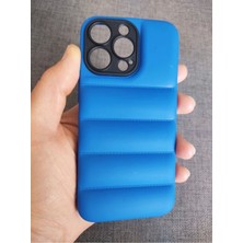 Lucek Cases iPhone 13 Pro Uyumlu Puffer Case Kamera Korumalı Puf Kılıf