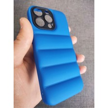 Lucek Cases iPhone 13 Pro Uyumlu Puffer Case Kamera Korumalı Puf Kılıf