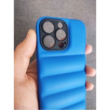 Lucek Cases iPhone 13 Pro Uyumlu Puffer Case Kamera Korumalı Puf Kılıf