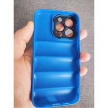 Lucek Cases iPhone 13 Pro Uyumlu Puffer Case Kamera Korumalı Puf Kılıf