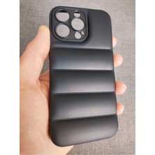 Lucek Cases iPhone 13 Pro Uyumlu Puffer Case Kamera Korumalı Puf Kılıf