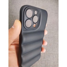 Lucek Cases iPhone 13 Pro Uyumlu Puffer Case Kamera Korumalı Puf Kılıf