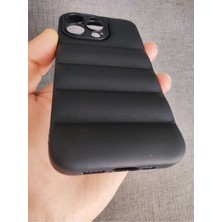 Lucek Cases iPhone 13 Pro Uyumlu Puffer Case Kamera Korumalı Puf Kılıf