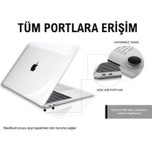 Klassegear Macbook Pro 13" 2020-2022 M1-M2 Çip A1706-A1708--A2159-A2251-A2289-A2338 Uyumlu Kapak Koruma Kılıfı