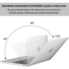 Klassegear Macbook Pro 13" 2020-2022 M1-M2 Çip A1706-A1708--A2159-A2251-A2289-A2338 Uyumlu Kapak Koruma Kılıfı