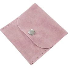 Özer Kutu Kadife (Süet) Zarf Kese Pudra 10 Adet 7x7 cm Boy Takı, Altın Kesesi (Çıtçıtlı)