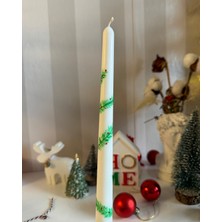 Yeyu Candles Christmas Candlestick / Yılbaşı Ruhu Şamdan Mum ve Mumluk 2'li