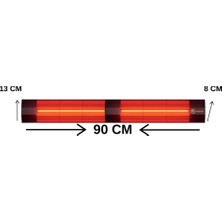 Dış Mekan Halojen Soba Infrared Isıtıcı 4000W