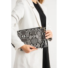 Defnella Desenli El Askılı Portföy Clutch Çanta