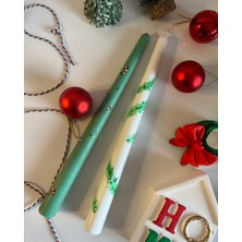 Yeyu Candles 2li Set Christmas ve Şekerleme Şamdan Mum