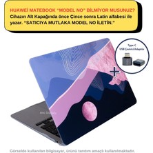 SyncCase Huawei Kılıf Matebook D15 Kılıf (2019-2020-2021-2022 Yılı) ile Uyumlu Kapak Koruyucu Wavelayers01NL